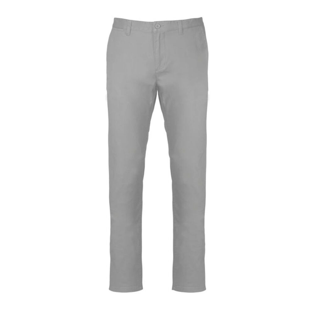 Kariban Mens Plain Modern Chinos / Fine Grey